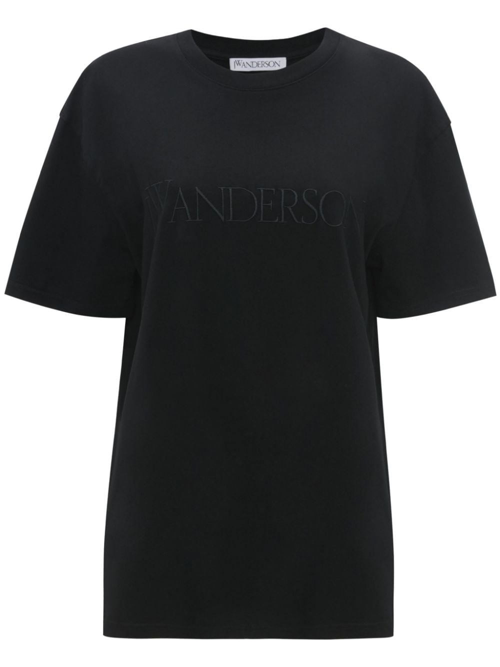 JW Anderson logo-embroidered cotton T-shirt - Black von JW Anderson