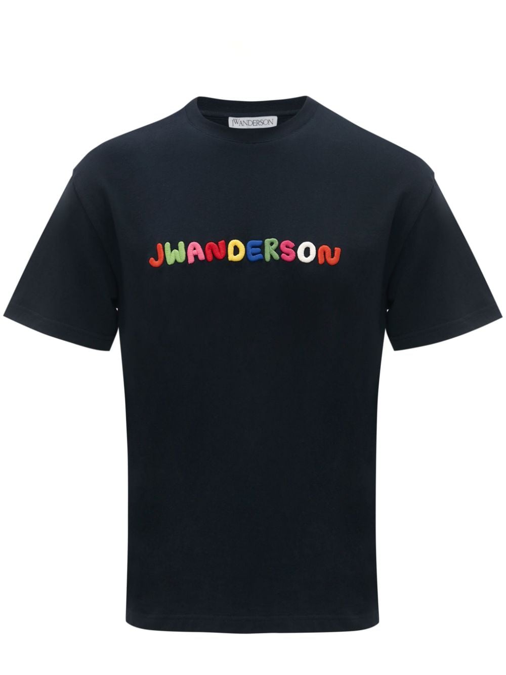 JW Anderson logo-embroidered cotton T-shirt - Blue von JW Anderson