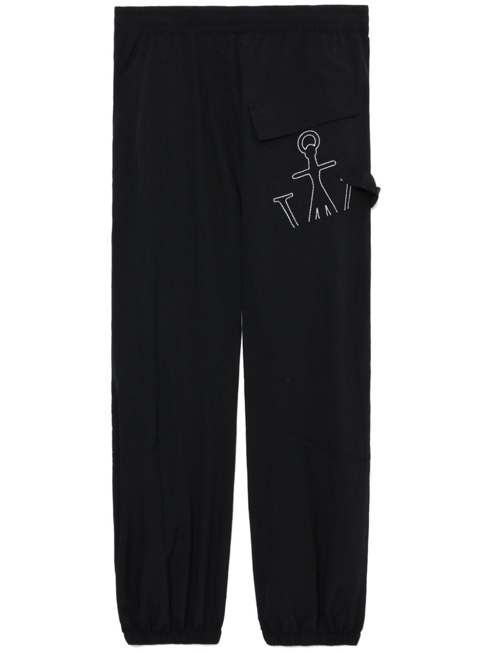 JW Anderson logo-embroidered elasticated-waist track pants - Black von JW Anderson