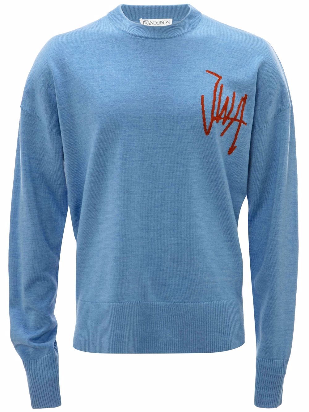 JW Anderson logo-embroidered jumper - Blue von JW Anderson