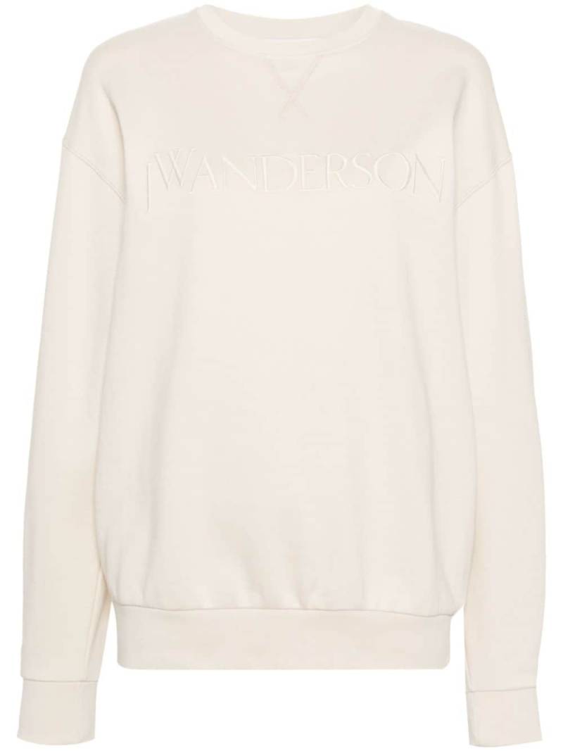 JW Anderson logo-embroidered sweatshirt - Neutrals von JW Anderson