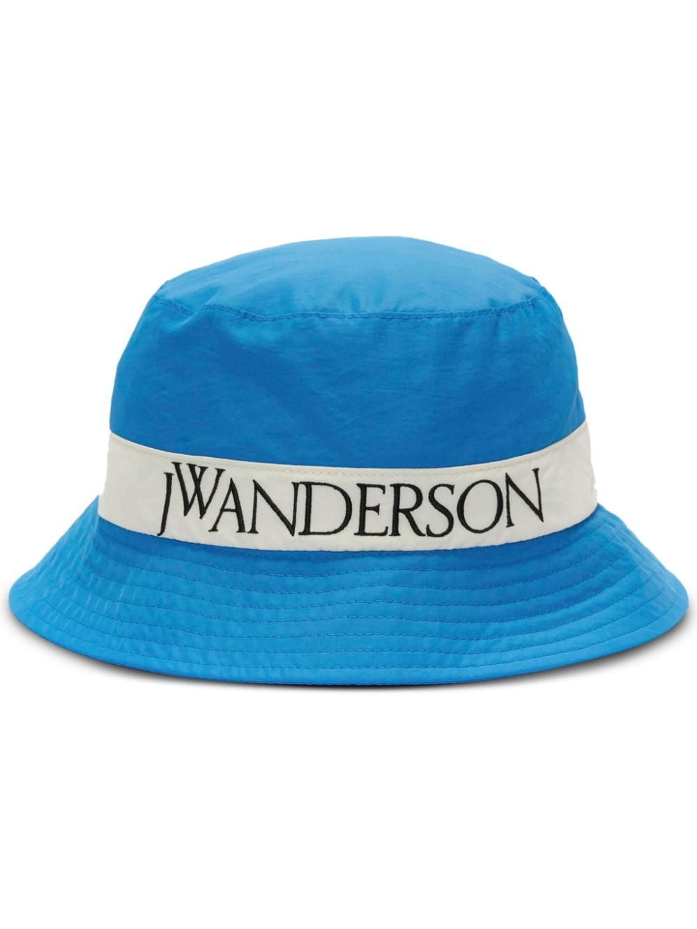 JW Anderson logo-embroidered tonal-stitching bucket hat - Blue von JW Anderson