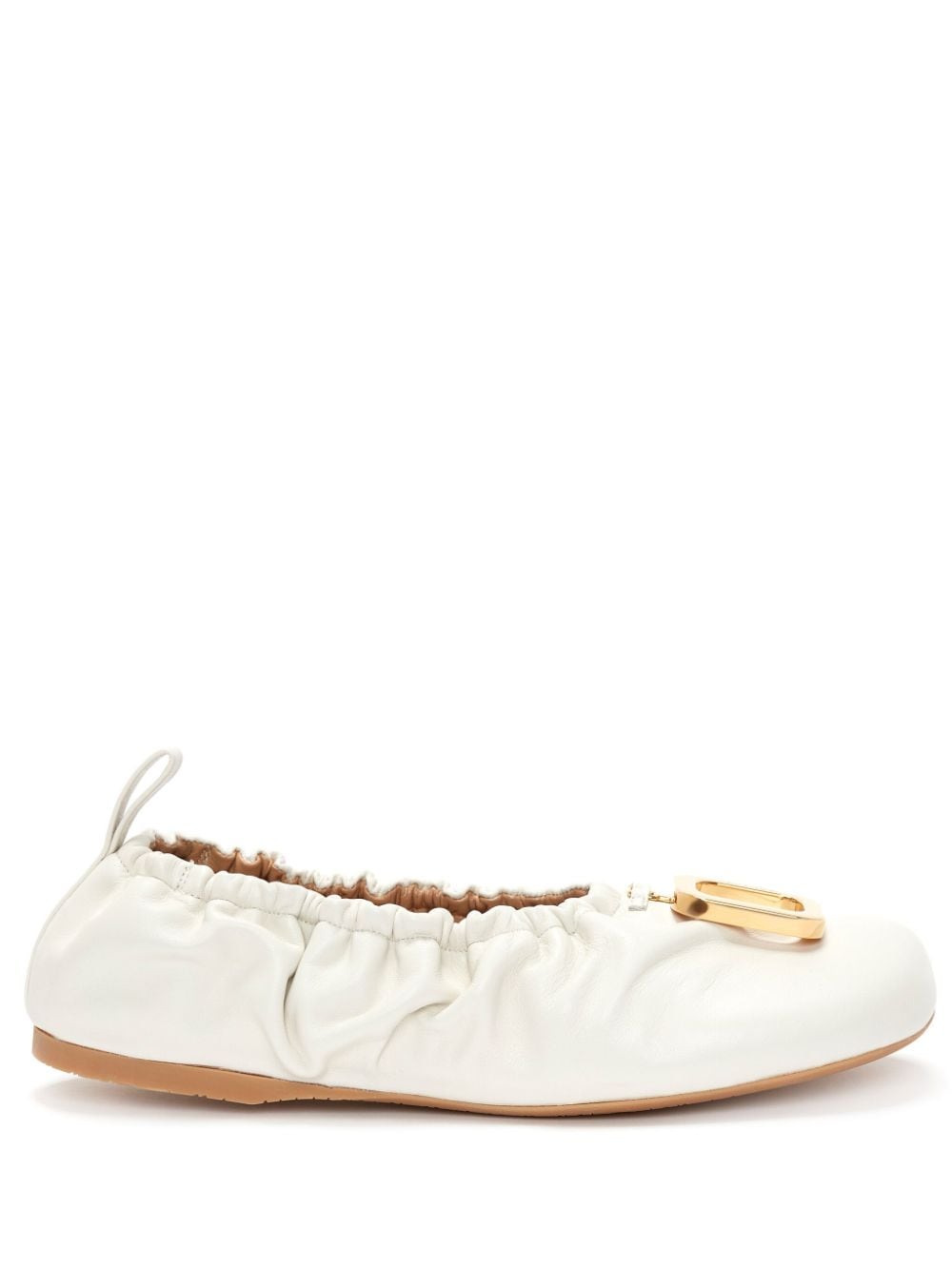 JW Anderson JWA leather ballerina shoes - White von JW Anderson