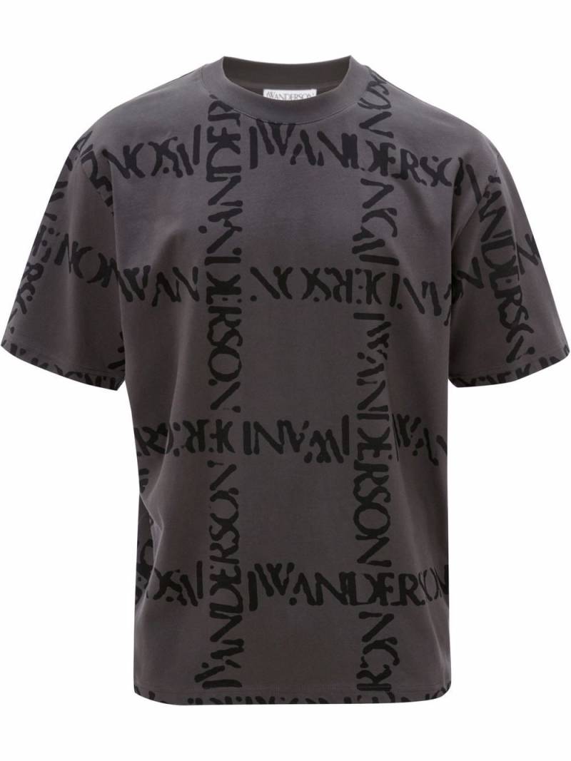 JW Anderson logo-print T-shirt - Grey von JW Anderson