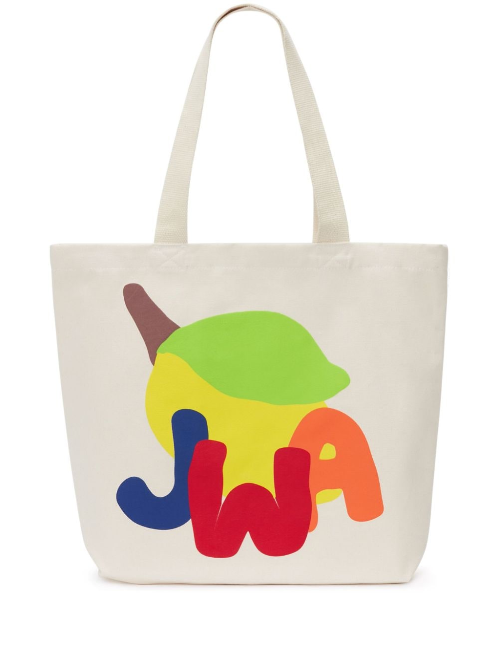 JW Anderson logo-print tote bag - White von JW Anderson