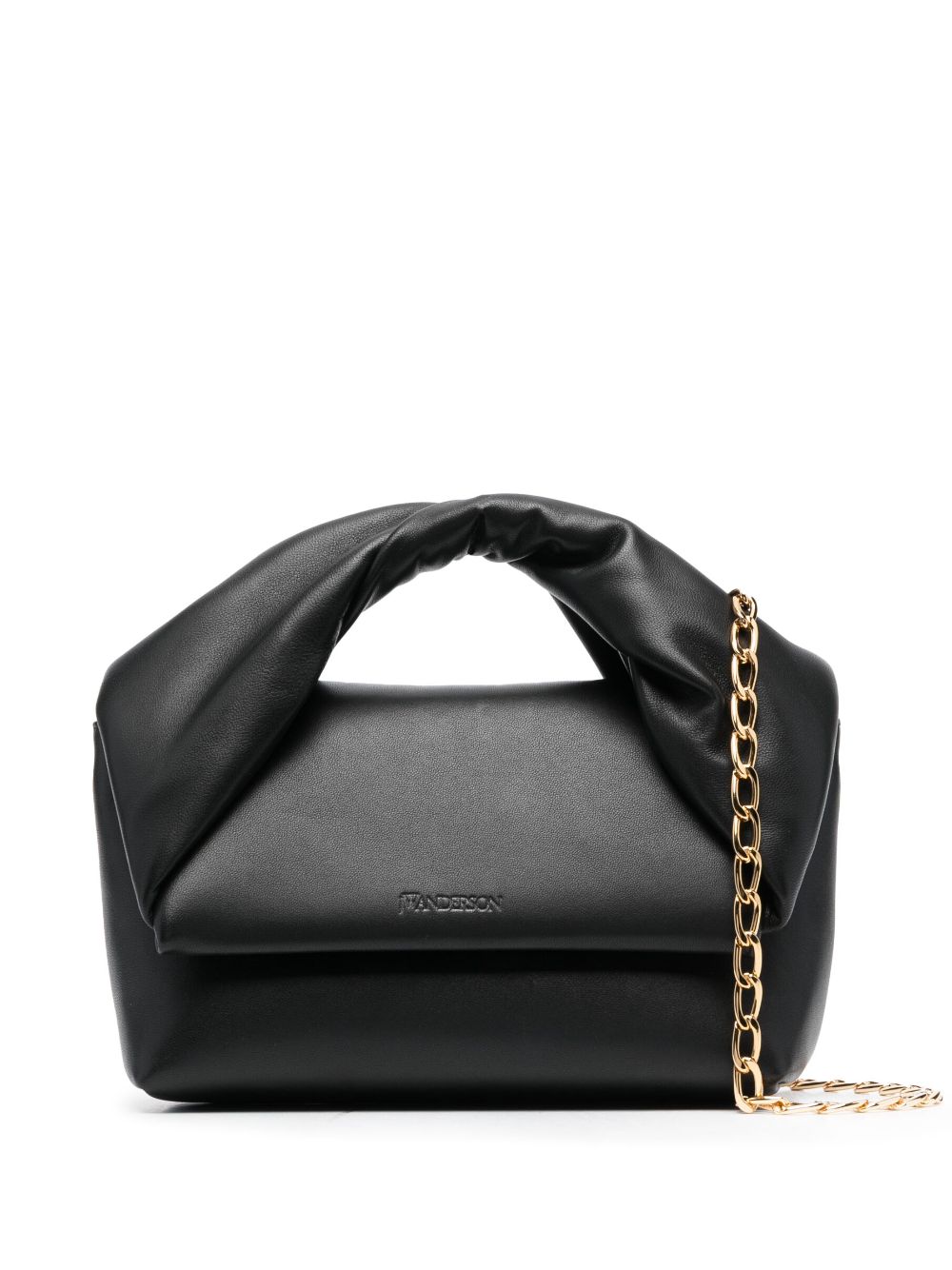 JW Anderson medium Twister leather bag - Black von JW Anderson