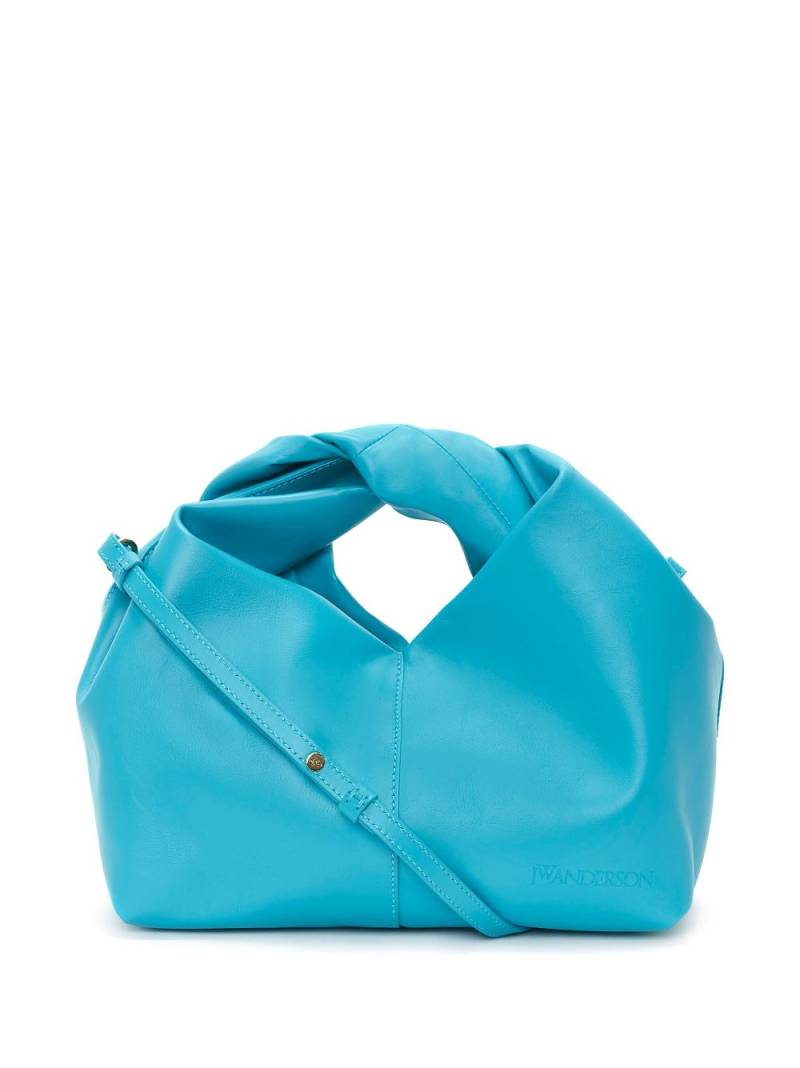 JW Anderson mini Twister leather crossbody bag - Blue von JW Anderson