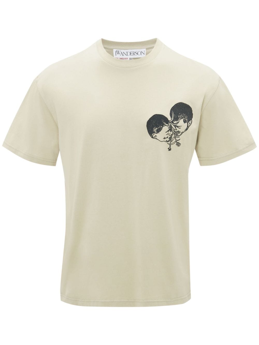 JW Anderson x Pol Anglada embroidered T-shirt - Neutrals von JW Anderson