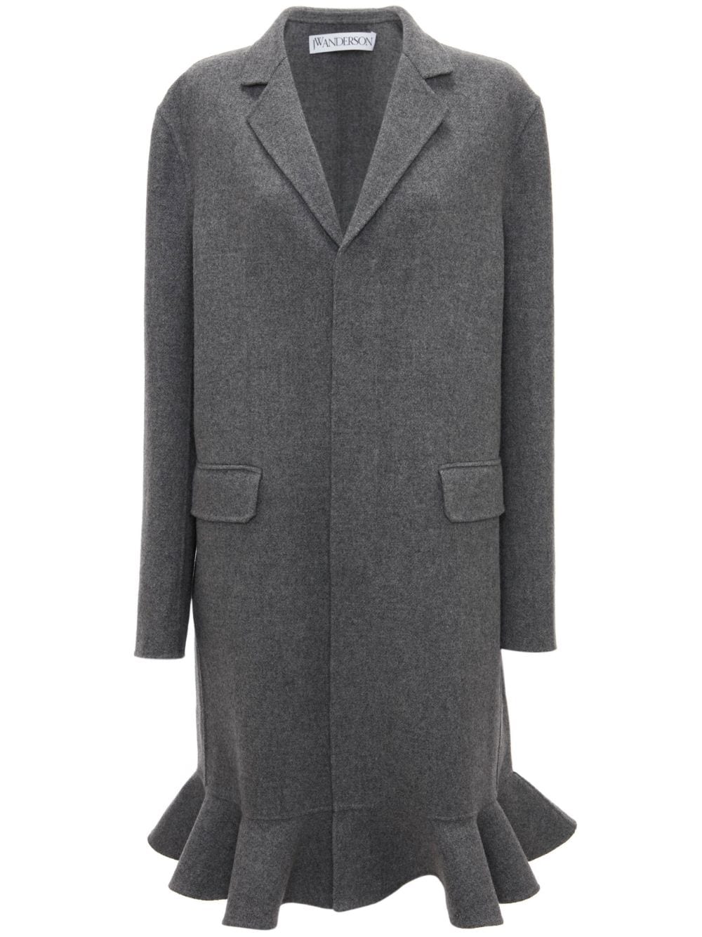 JW Anderson notched-lapels single-breasted coat - Grey von JW Anderson
