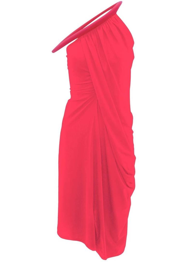 JW Anderson one-shoulder gathered dress - Pink von JW Anderson