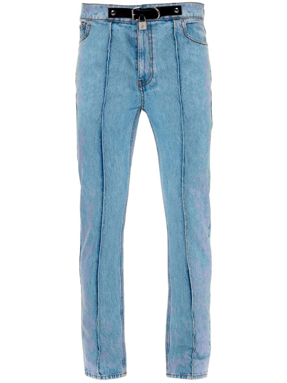 JW Anderson padlock-fastening tapered jeans - Blue von JW Anderson