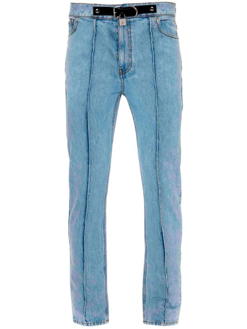 JW Anderson padlock-fastening tapered jeans - Blue von JW Anderson