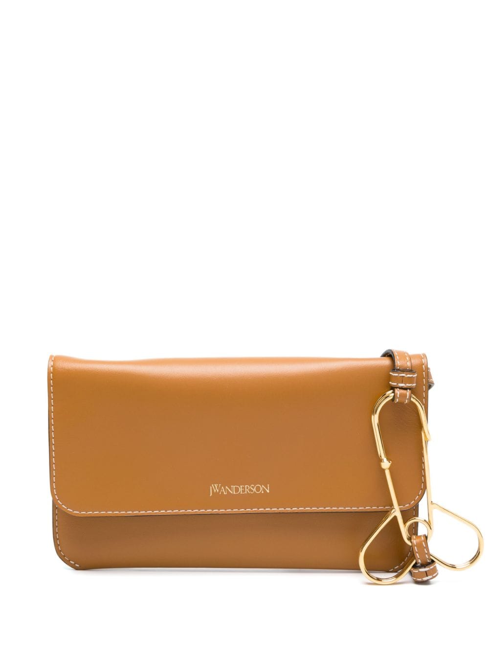 JW Anderson phone leather pouch bag - Brown von JW Anderson