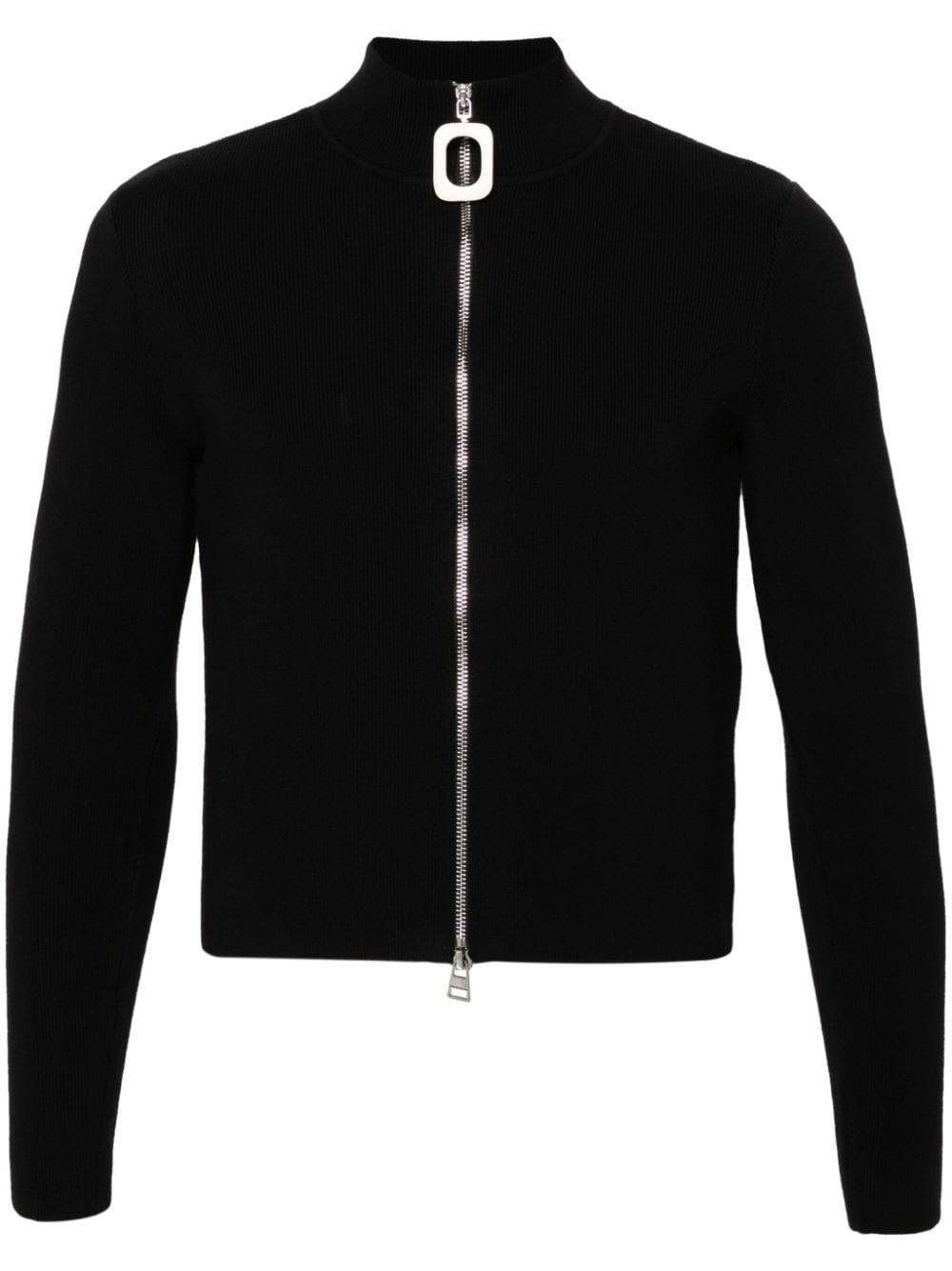 JW Anderson ribbed zip-up cardigan - Black von JW Anderson