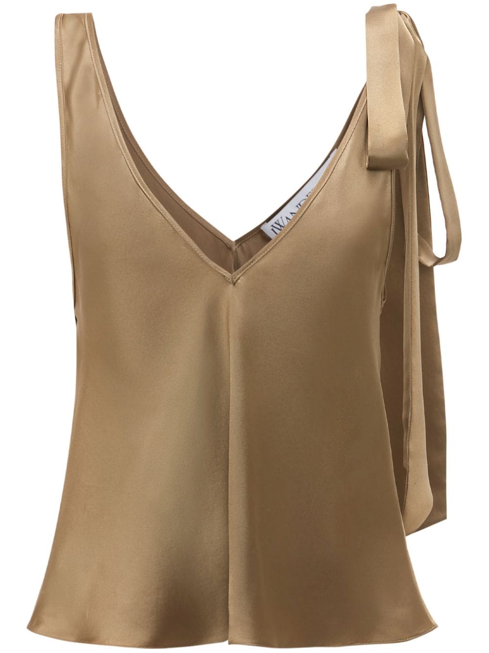 JW Anderson sleeveless silk top - Brown von JW Anderson