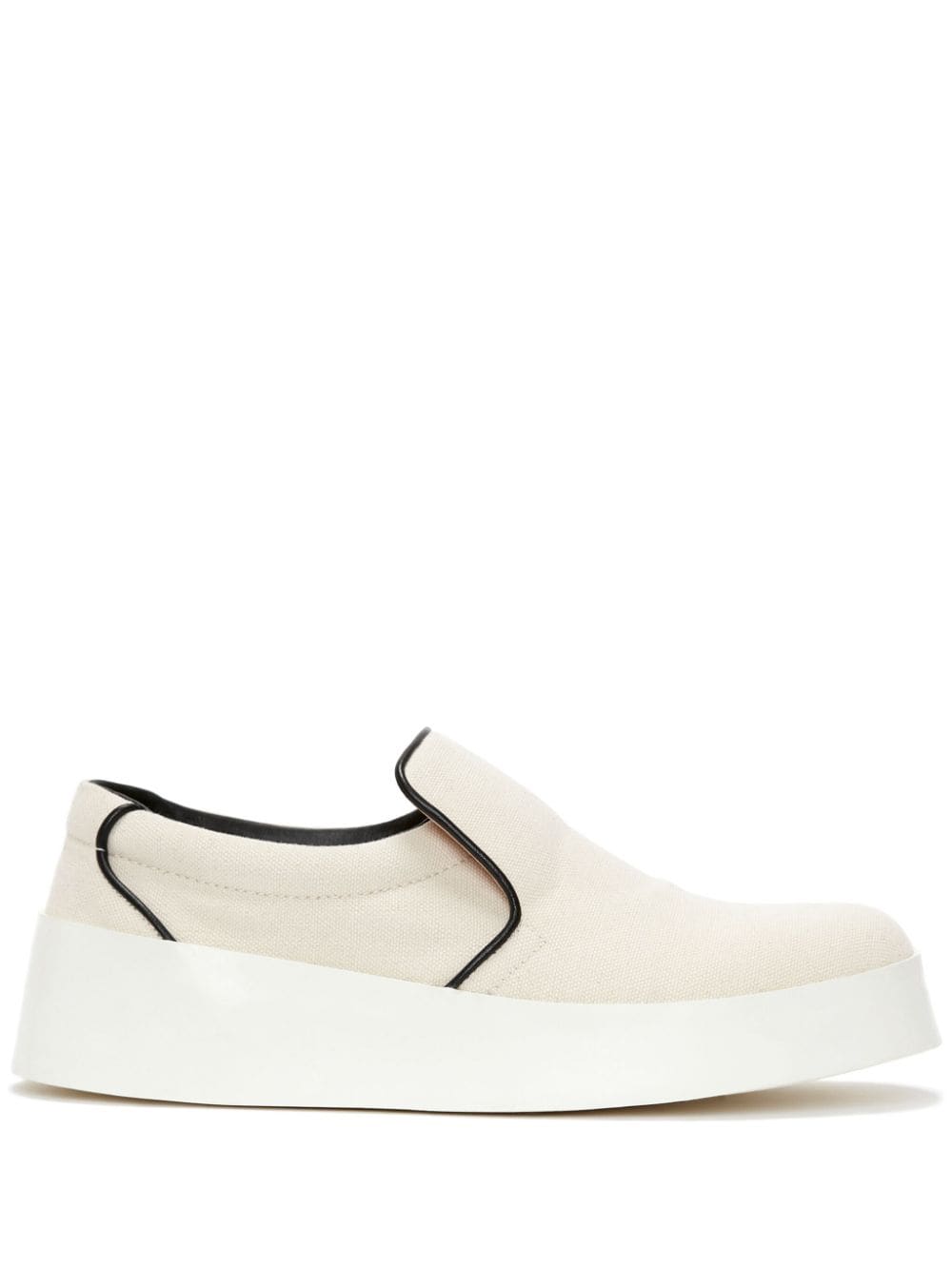 JW Anderson slip-on leather sneakers - Neutrals von JW Anderson