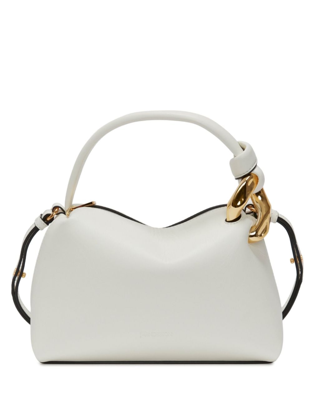 JW Anderson small Corner leather tote bag - White von JW Anderson