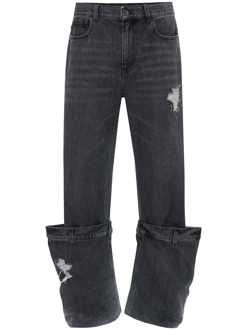 JW Anderson straight-leg Bucket jeans - Black von JW Anderson