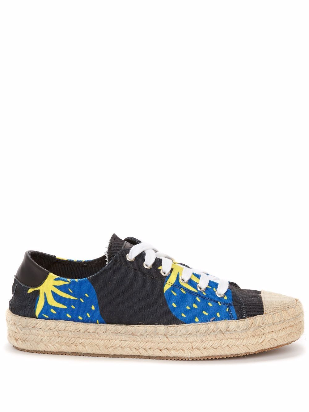 JW Anderson strawberry-print espadrille sneakers - Black von JW Anderson