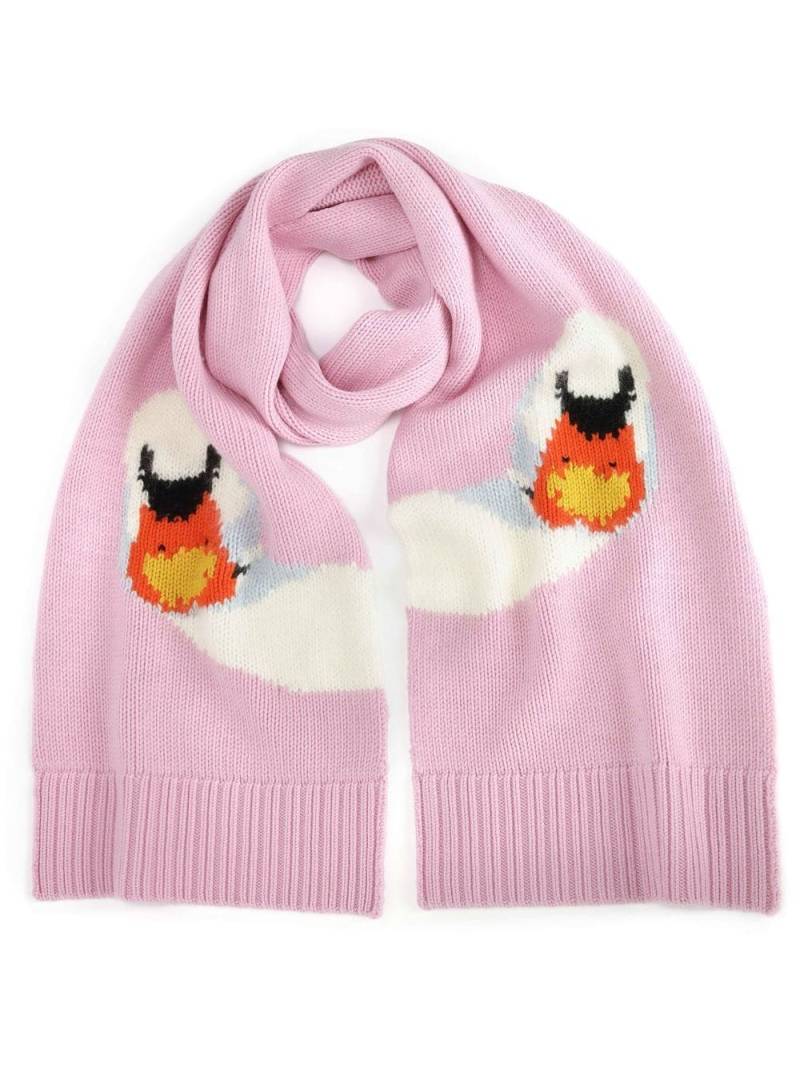 JW Anderson swan-knit scarf - Pink von JW Anderson