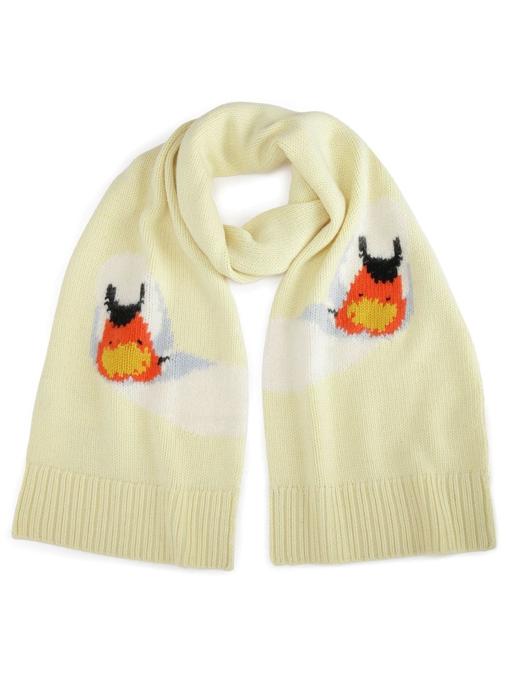 JW Anderson swan-knit scarf - Yellow von JW Anderson