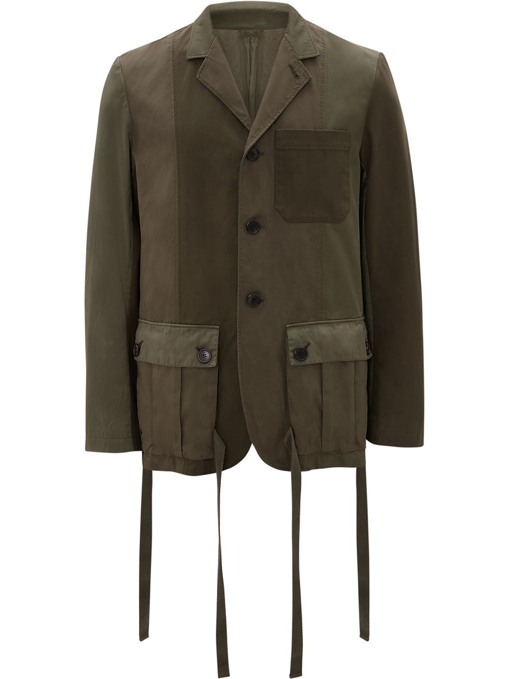 JW Anderson tie-pockets panelled jacket - Green von JW Anderson