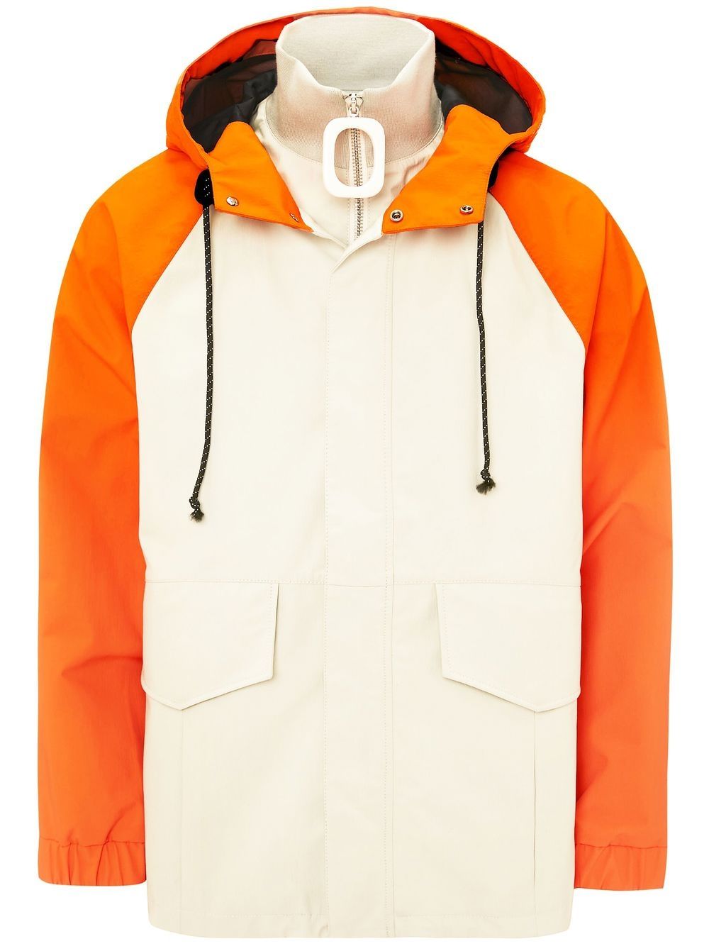 JW Anderson two-tone hooded jacket - Neutrals von JW Anderson