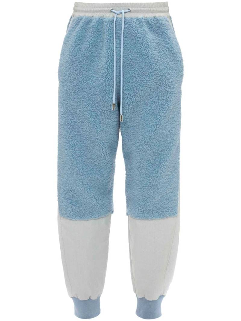 JW Anderson two-tone panelled drawstring track pants - Blue von JW Anderson