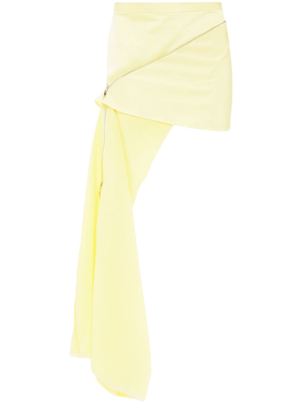 JW Anderson zip-detail mini skirt - Yellow von JW Anderson