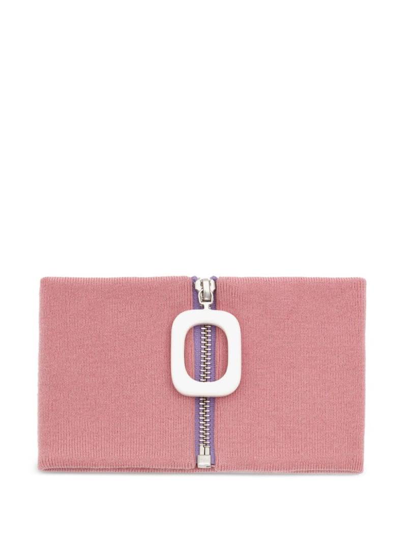 JW Anderson zip-up wool neckband - Pink von JW Anderson