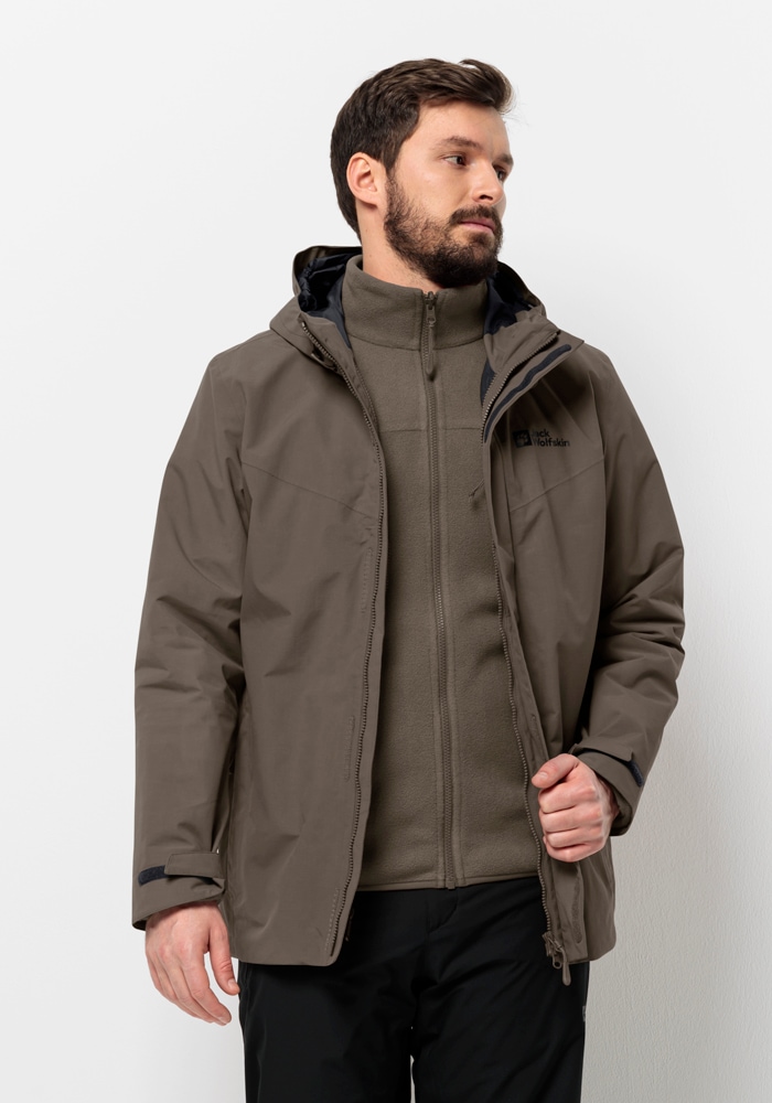 Jack Wolfskin 3-in-1-Funktionsjacke »ALTENBERG 3IN1 JKT M«, (2 teilig), mit Kapuze von Jack Wolfskin