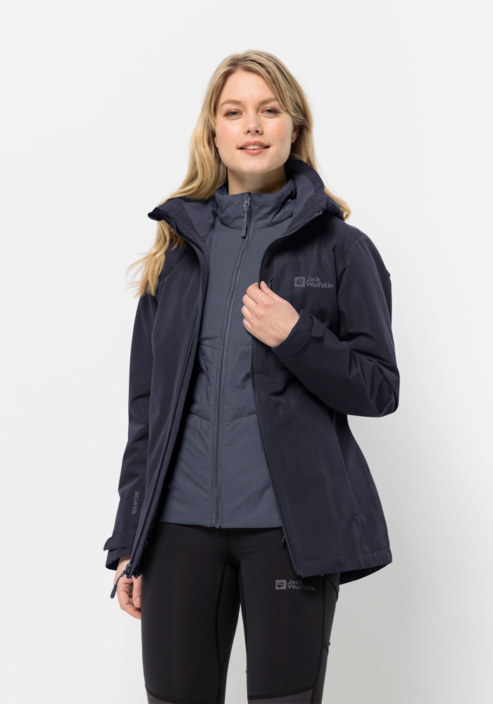 Jack Wolfskin 3-in-1-Funktionsjacke »BERGLAND 3IN1 JKT W«, mit Kapuze Jack Wolfskin 3-in-1-Funktionsjacke »BERGLAND 3IN1 JKT W«, mit Kapuze von Jack Wolfskin
