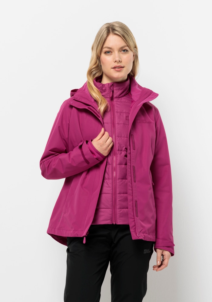 Jack Wolfskin 3-in-1-Funktionsjacke »GEISSHORN 3IN1 JKT W«, (2 teilig), mit Kapuze von Jack Wolfskin