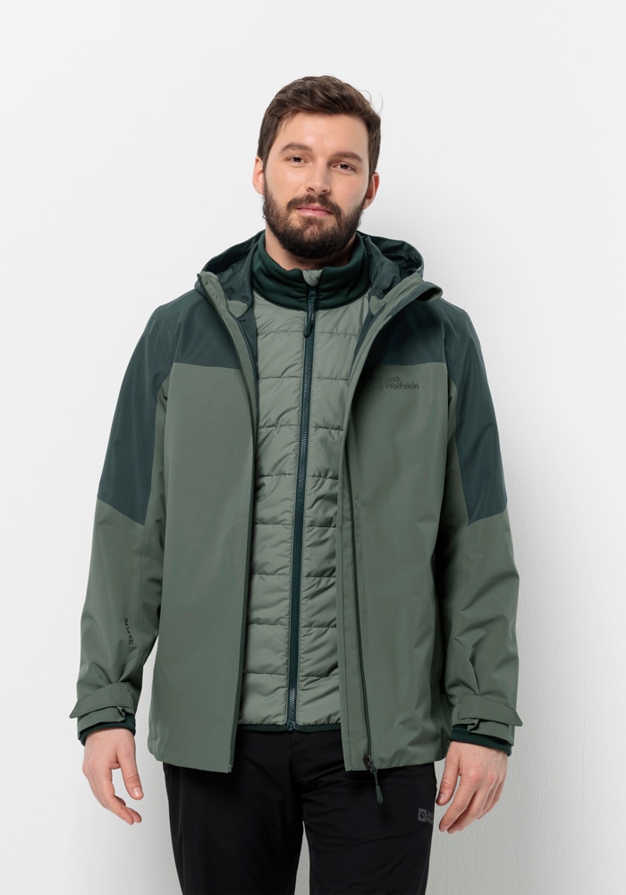 Jack Wolfskin 3-in-1-Funktionsjacke »GLAABACH 3IN1 JKT M«, (2 teilig), mit Kapuze von Jack Wolfskin