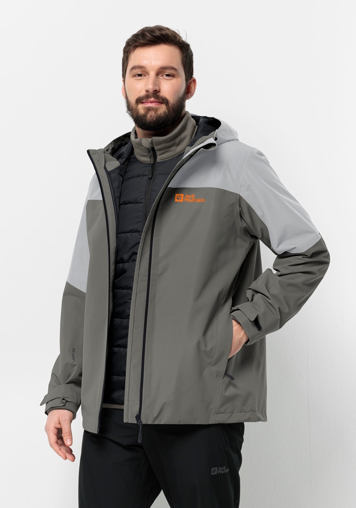 Jack Wolfskin 3-in-1-Funktionsjacke »GLAABACH 3IN1 JKT M«, (2 teilig), mit Kapuze von Jack Wolfskin