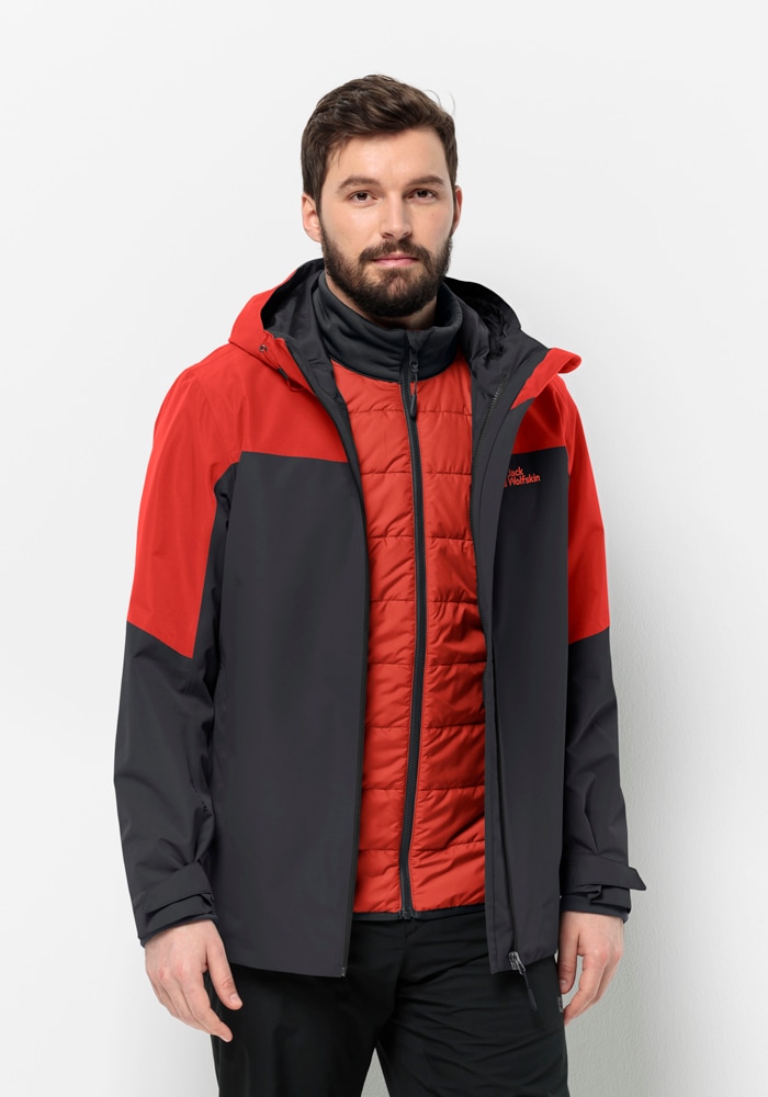 Jack Wolfskin 3-in-1-Funktionsjacke »GLAABACH 3IN1 JKT M«, (2 teilig), mit Kapuze von Jack Wolfskin