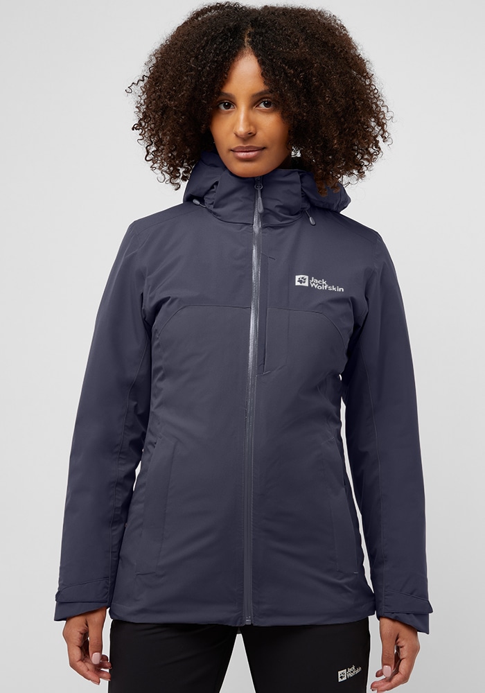 Jack Wolfskin 3-in-1-Funktionsjacke »HUNBERG 3IN1 JKT W«, mit Kapuze von Jack Wolfskin