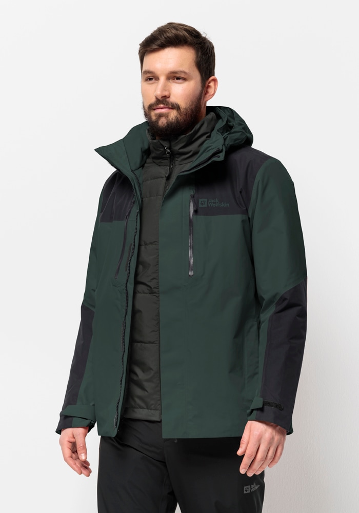 Jack Wolfskin 3-in-1-Funktionsjacke »JASPER 3IN1 JKT M«, (2 teilig), mit Kapuze von Jack Wolfskin