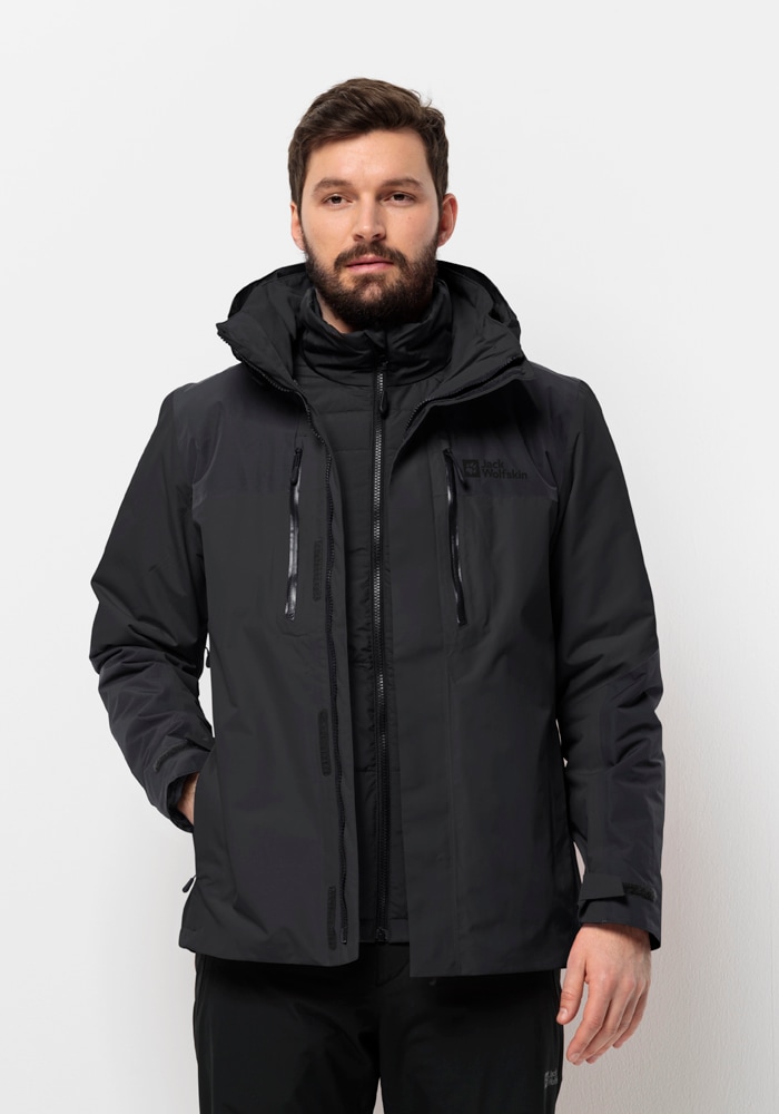 Jack Wolfskin 3-in-1-Funktionsjacke »JASPER 3IN1 JKT M«, (2 teilig), mit Kapuze von Jack Wolfskin