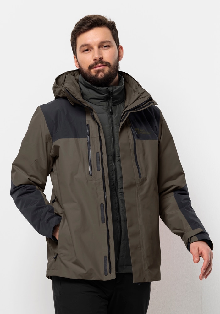 Jack Wolfskin 3-in-1-Funktionsjacke »JASPER 3IN1 JKT M«, (2 teilig), mit Kapuze von Jack Wolfskin