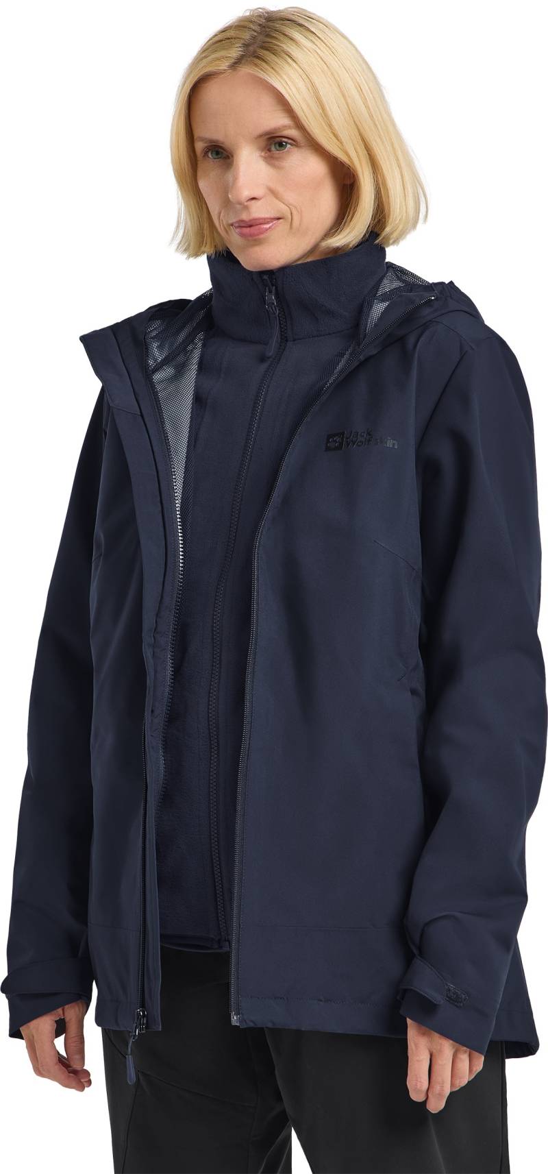 Jack Wolfskin 3-in-1-Funktionsjacke »MOONRISE 3IN1 JKT W«, (2 teilig), mit Kapuze von Jack Wolfskin