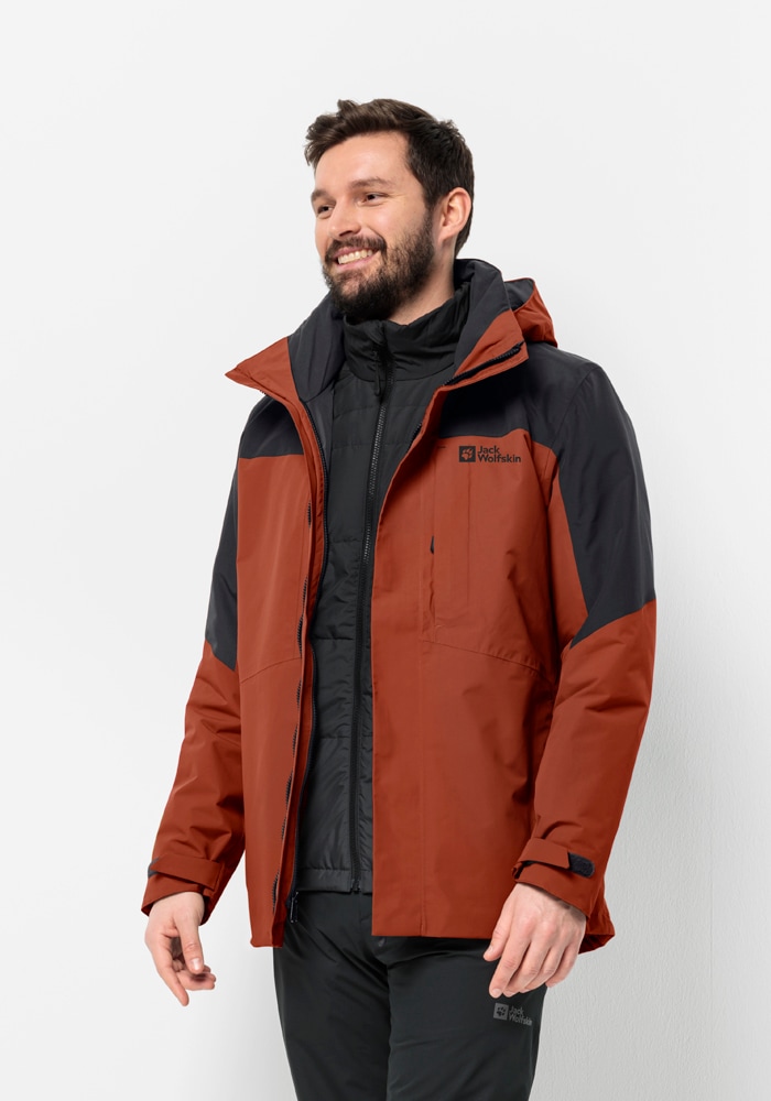 Jack Wolfskin 3-in-1-Funktionsjacke »ROMBERG 3IN1 JKT M«, (2 teilig), mit Kapuze von Jack Wolfskin