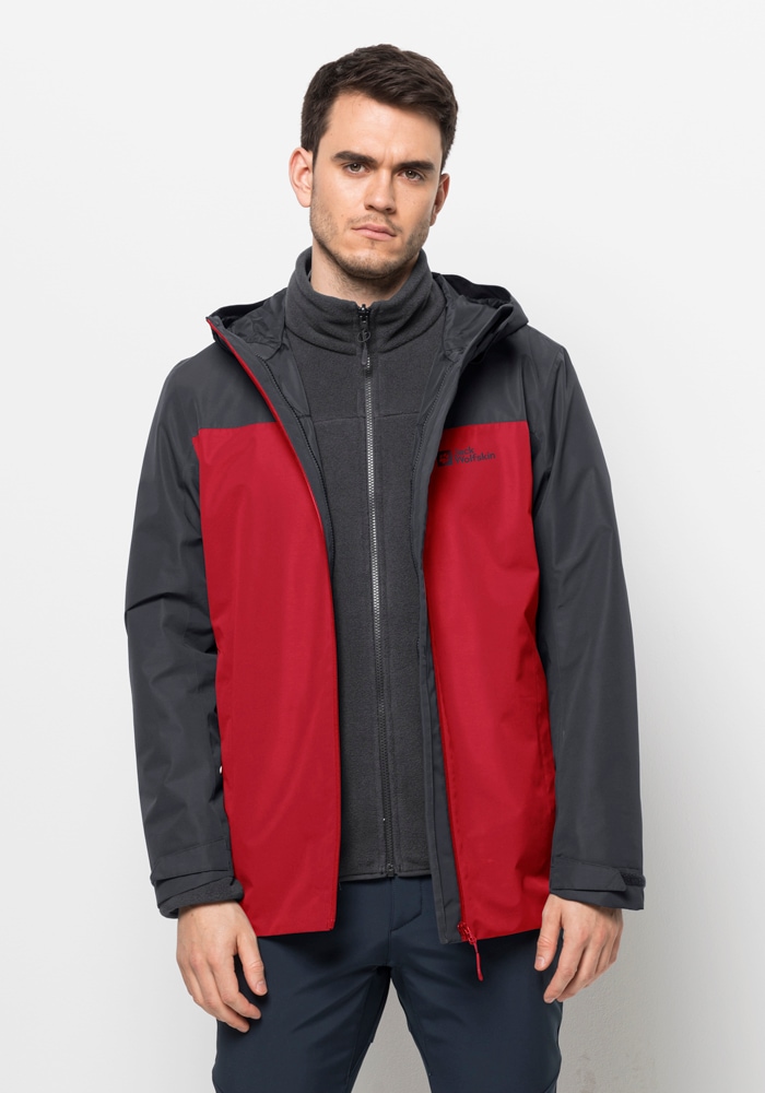 Jack Wolfskin 3-in-1-Funktionsjacke »TAUBENBERG 3IN1 JKT M«, (2 teilig), mit Kapuze von Jack Wolfskin