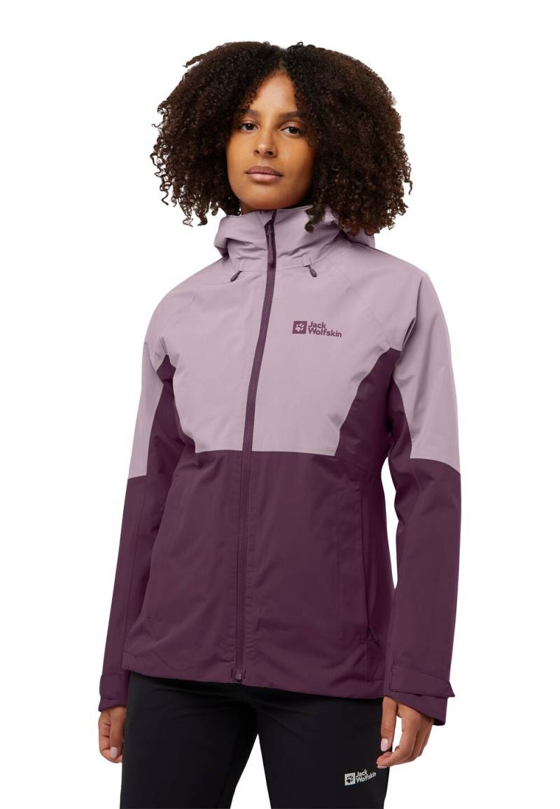 Jack Wolfskin 3 in 1 Jacke Damen Glaabach 3in1 Jacket Women M midnight plum midnight plum von Jack Wolfskin