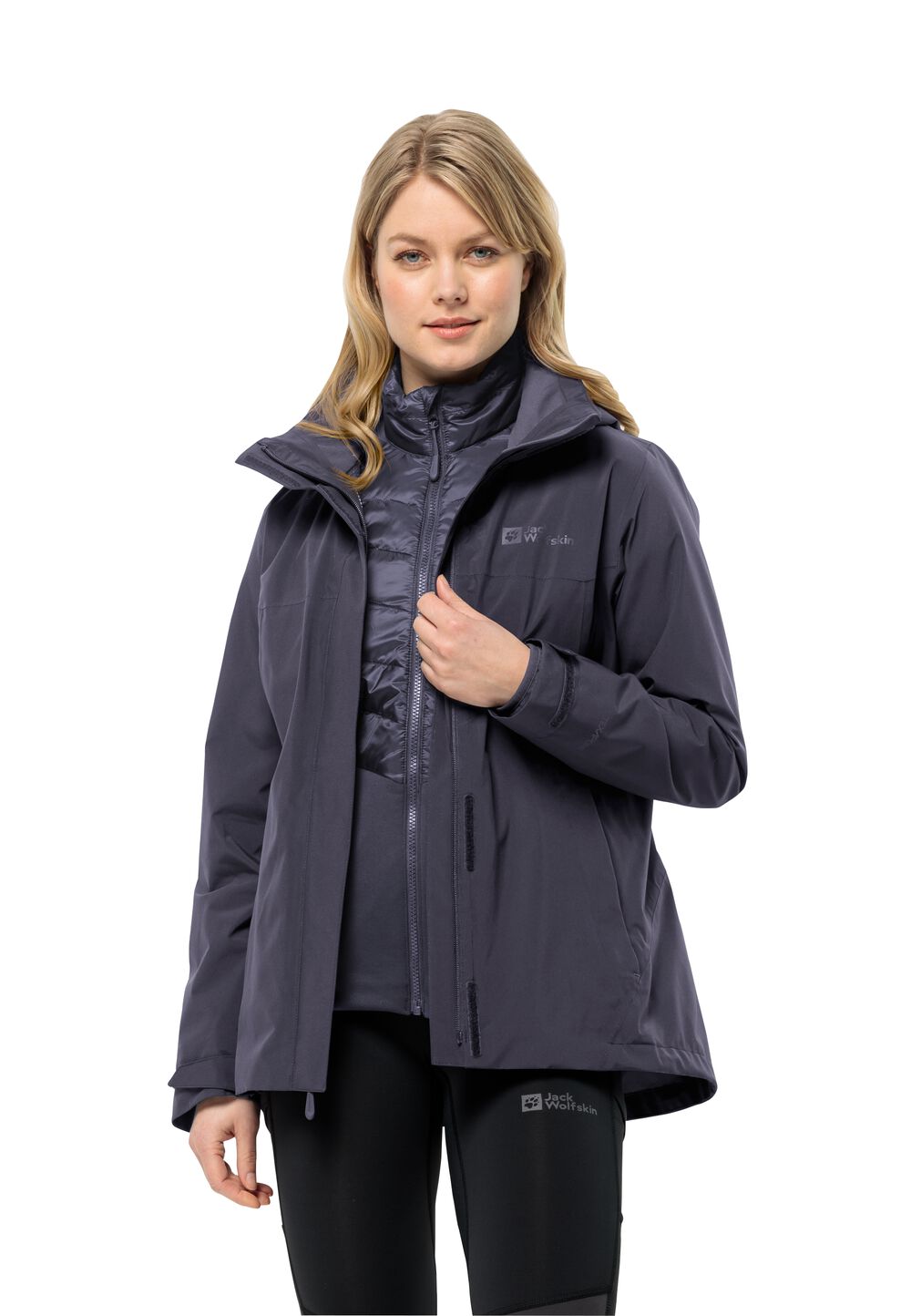 Jack Wolfskin 3 in 1 Jacke Damen Luntal 3in1 Jacket Women S graphite graphite von Jack Wolfskin