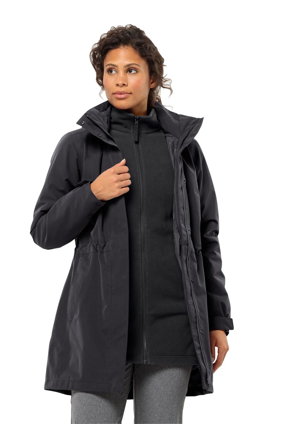 Jack Wolfskin 3 in 1 Jacke Damen Ottawa Coat M schwarz black von Jack Wolfskin