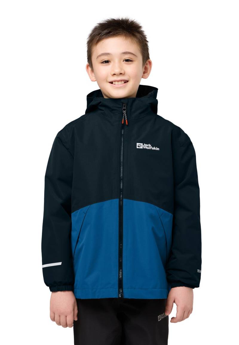 Jack Wolfskin 3 in 1 Jacke Kinder Iceland 3in1 Jacket Kids 128 crisp cobalt crisp cobalt von Jack Wolfskin
