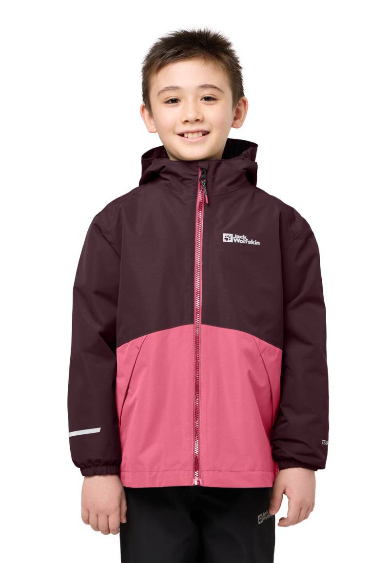 Jack Wolfskin 3 in 1 Jacke Kinder Iceland 3in1 Jacket Kids 140 boysenberry/pink boysenberry/pink von Jack Wolfskin