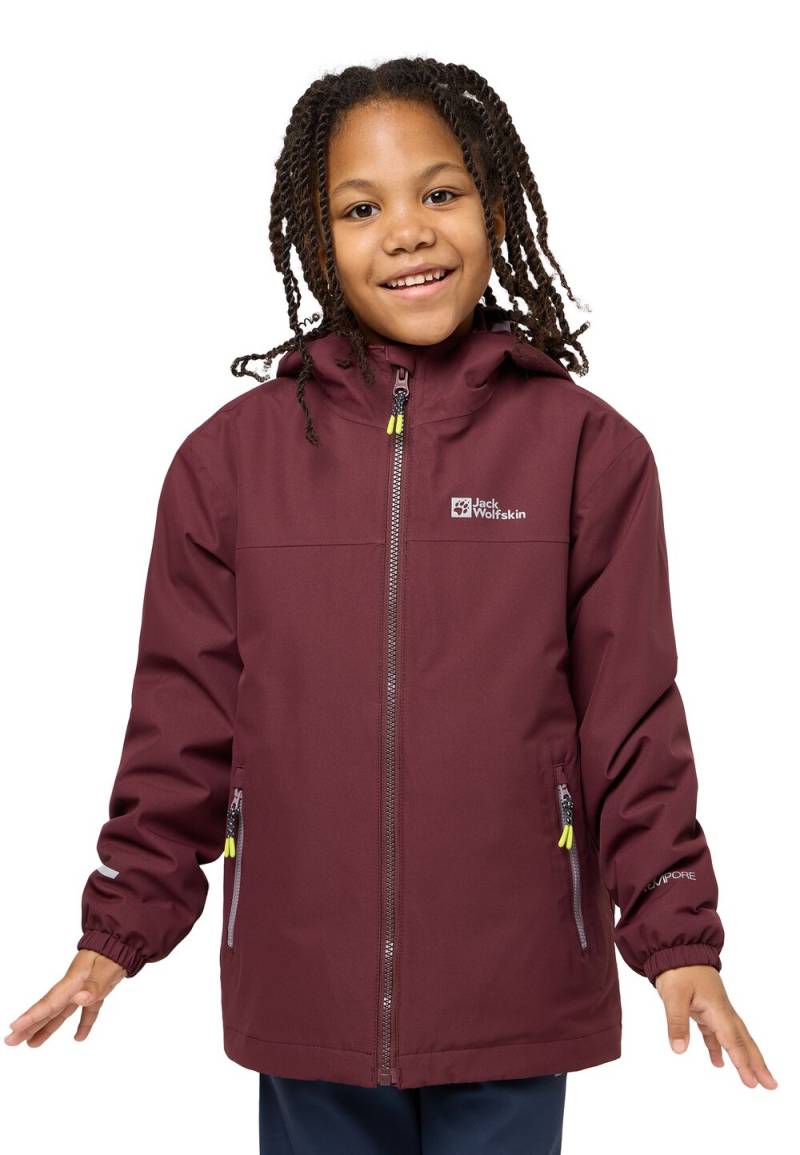 Jack Wolfskin 3 in 1 Jacke Kinder Snowcurl 3in1 Jacket Kids 128 boysenberry boysenberry von Jack Wolfskin