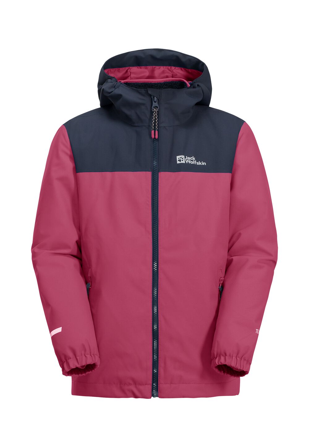 Jack Wolfskin 3 in 1 Jacke Kinder Snowcurl 3in1 Jacket Kids 176 dark fuchsia dark fuchsia von Jack Wolfskin